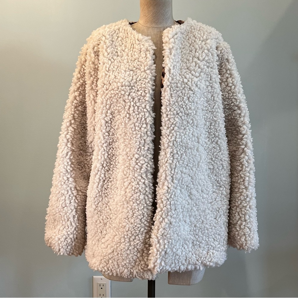 Band of Gypsies Cream Teddy Jacket